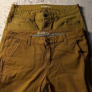 Carbon Freedom Flex Slim Pants, Two Pairs, Brown/Tan Men’s 32 x 32